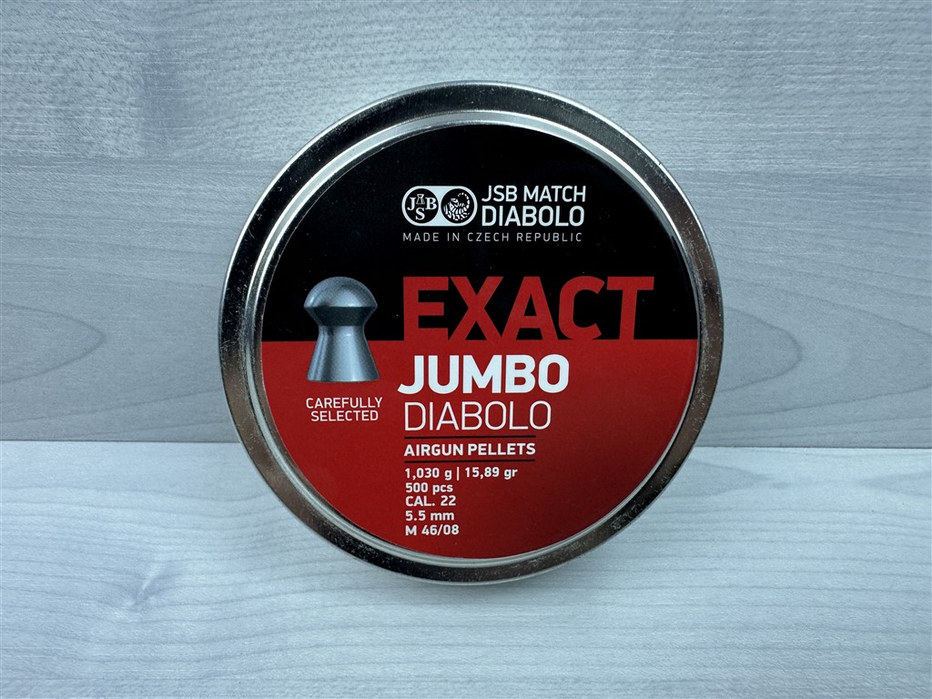 JSB match jumbo diablo .22 airgun pellets JSB match jumbo diablo .22 airgun pellets
