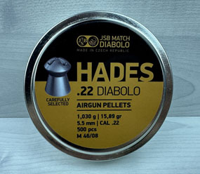 JSB match Hades airgun .22 pellets