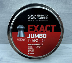 JSB match jumbo diablo .22 airgun pellets