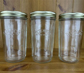 Kilner widemouth glass pickle preserve storage jar