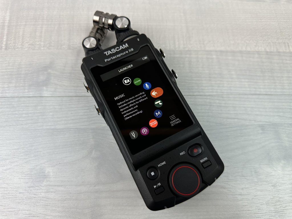 Tascam Portacapture x8 portable field sound recorder Tascam Portacapture x8 portable field sound recorder